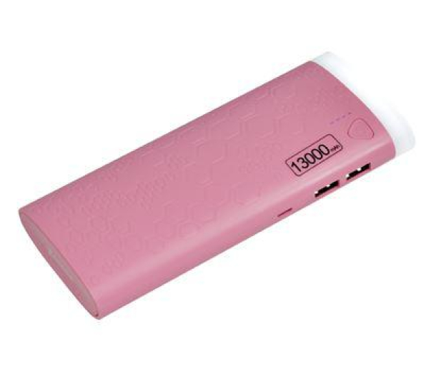 VAKOSS PowerBank Vakoss 13000 mAh TP-2595P Rózowy z latarka - 1405850 - zdjęcie 2